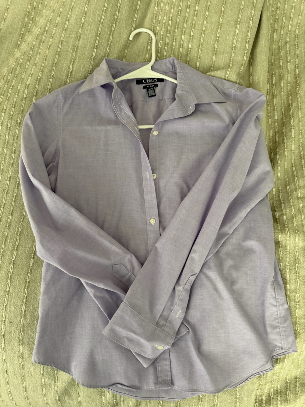 Chaps Women’s Light Lavender Dress Shirt - Button-Front